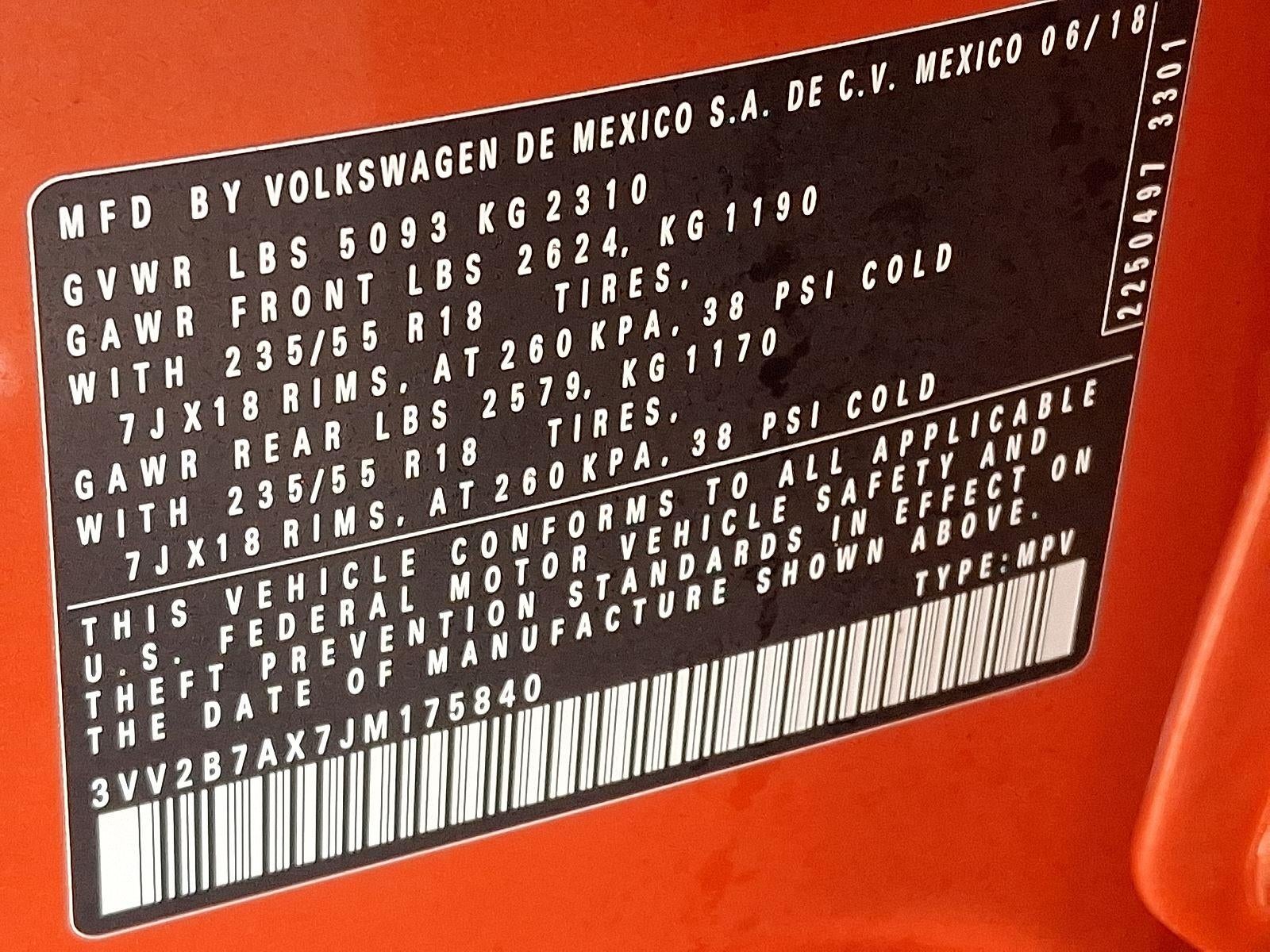 2018 Volkswagen Tiguan SEL