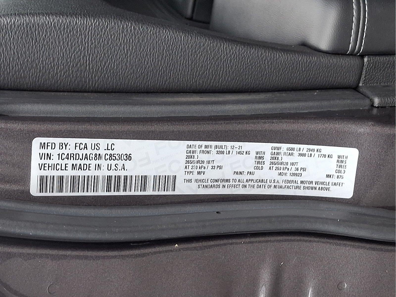 2021 Dodge Durango SXT Plus