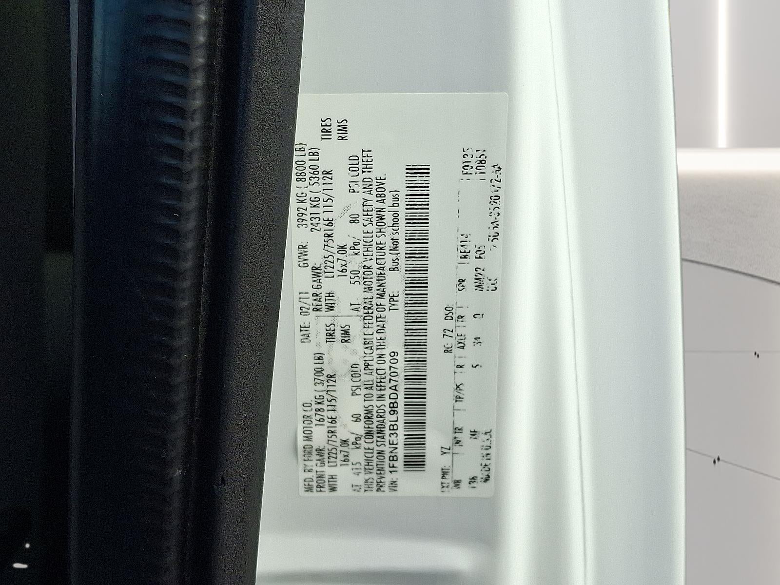 2011 Ford E-Series E-350 SD XLT