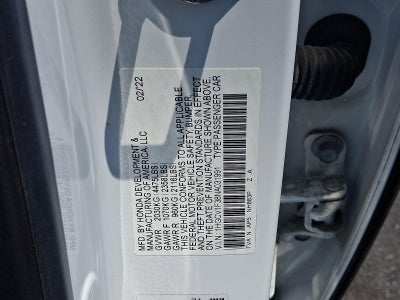 2022 Honda Accord Sedan Sport