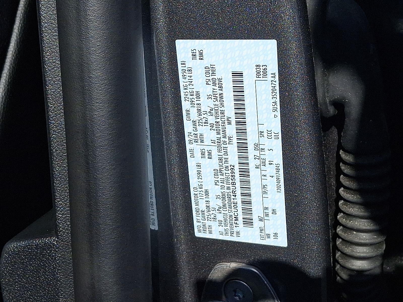 2024 Ford Escape Plug-In Hybrid PHEV