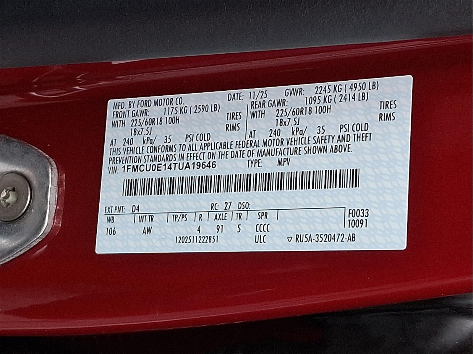 2026 Ford Escape Plug-In Hybrid PHEV