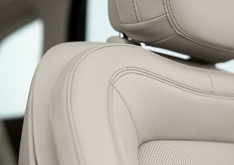 Fine craftsmanship is shown through a detailed image of front-seat stitching. | Boulevard Lincoln in Millsboro DE
