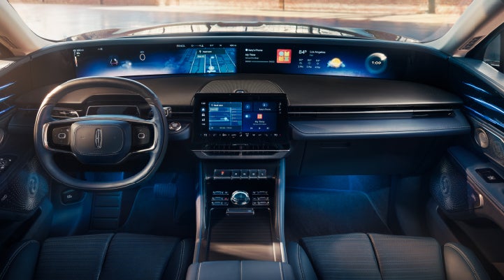 A large panoramic display is shown on the dashboard of a 2025 Lincoln Nautilus® SUV | Boulevard Lincoln in Millsboro DE