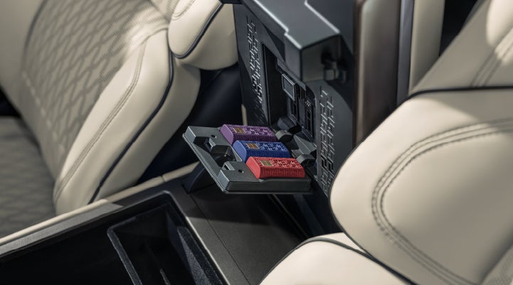 Digital Scent cartridges are shown in the diffuser located in the center arm rest. | Boulevard Lincoln in Millsboro DE