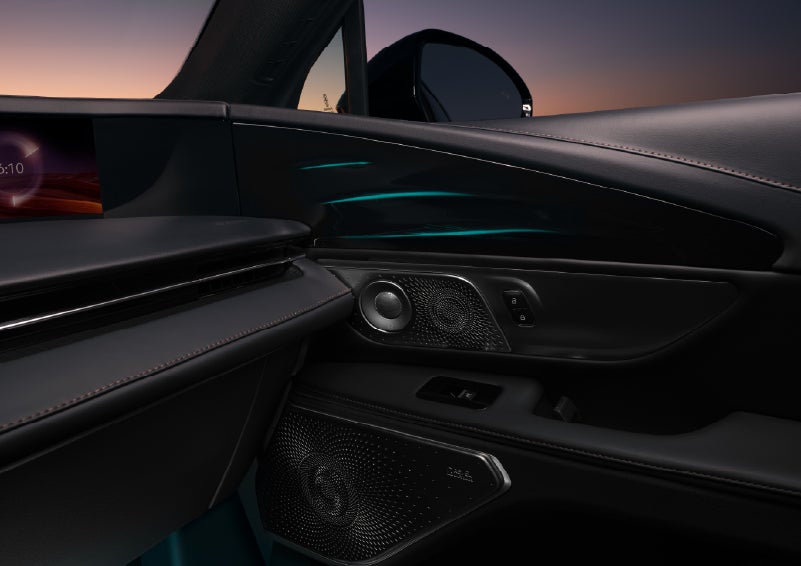 Selectable ambient lighting glows in the passenger door panel. | Boulevard Lincoln in Millsboro DE