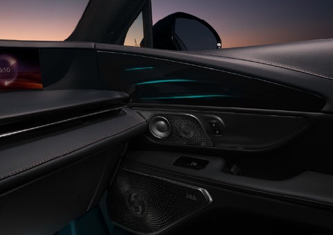 Selectable ambient lighting glows in the passenger door panel. | Boulevard Lincoln in Millsboro DE