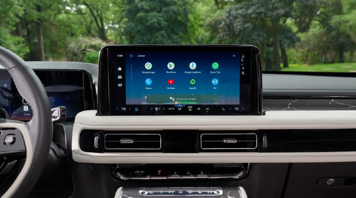 The center touchscreen inside a 2027 Lincoln Aviator® Black Label™ SUV | Boulevard Lincoln in Millsboro DE
