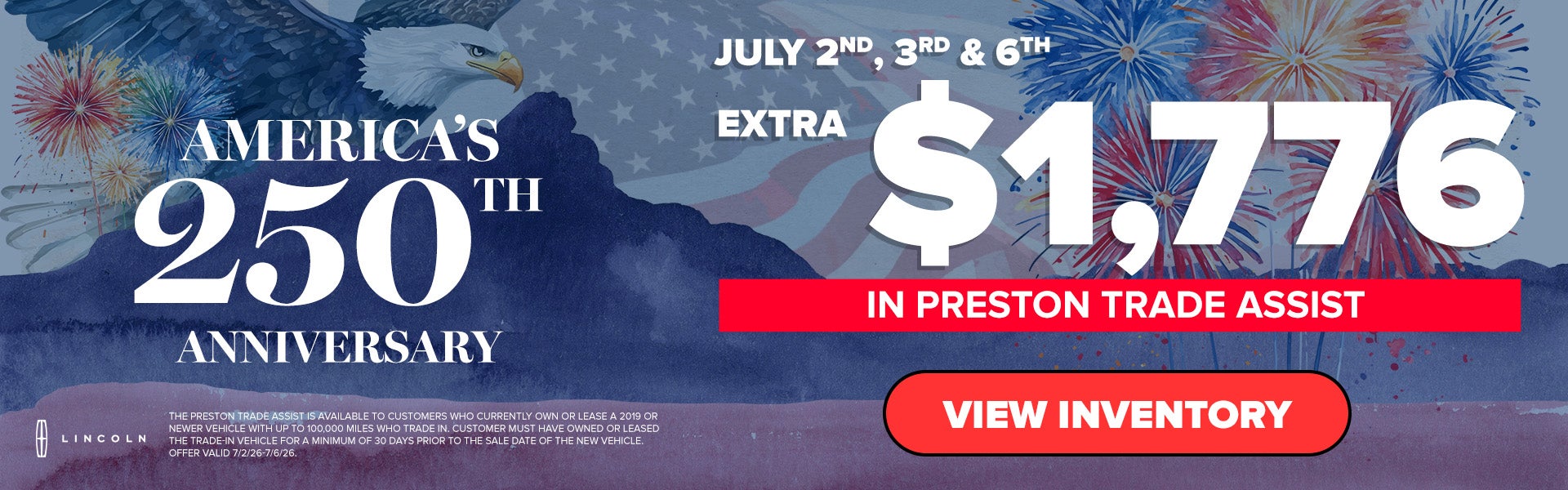 Extra $1,776 in Preston Trade Assist!