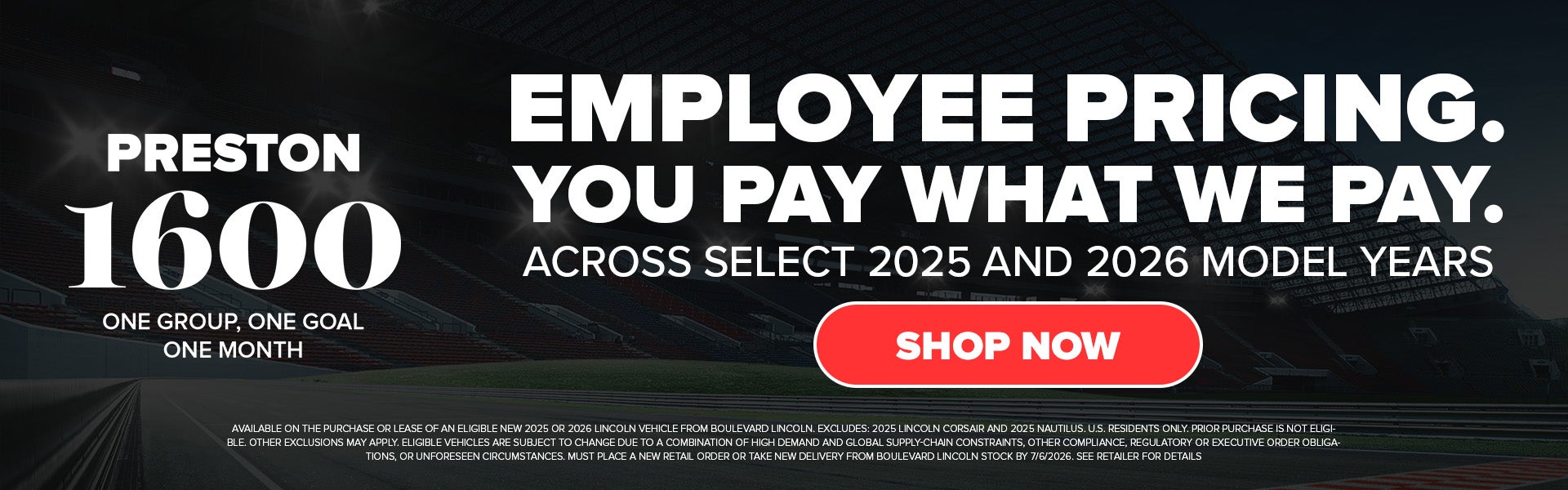 Employee pricing. You pay what we pay.