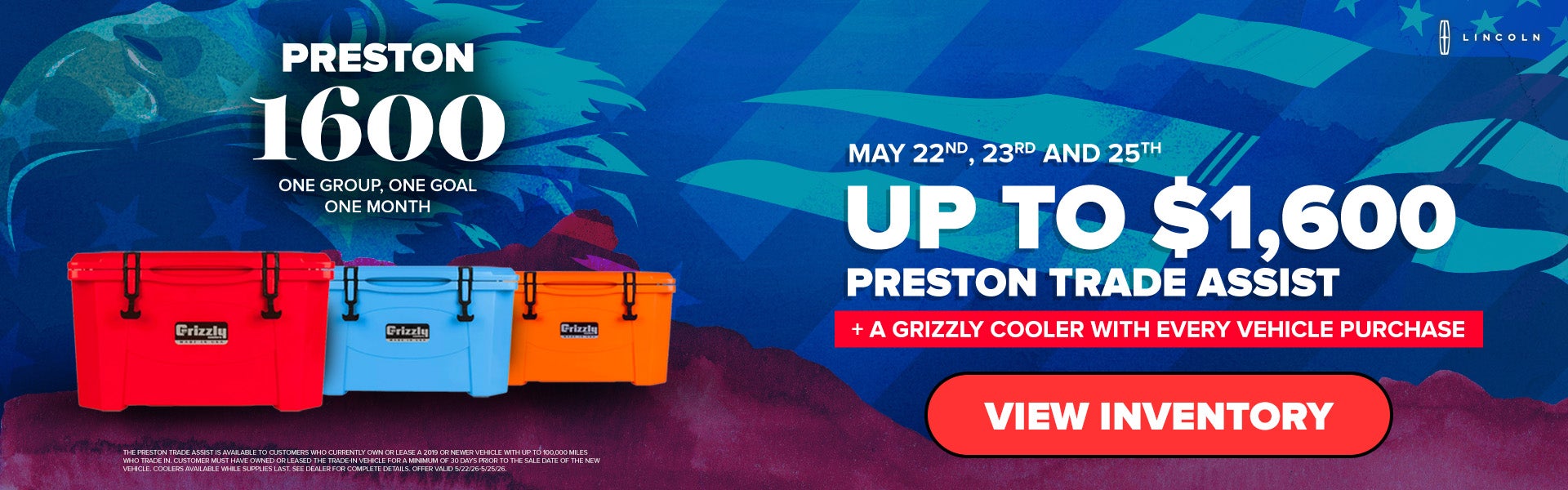 Up to $1,600 Trade Assist + A Free Grizzly Cooler!